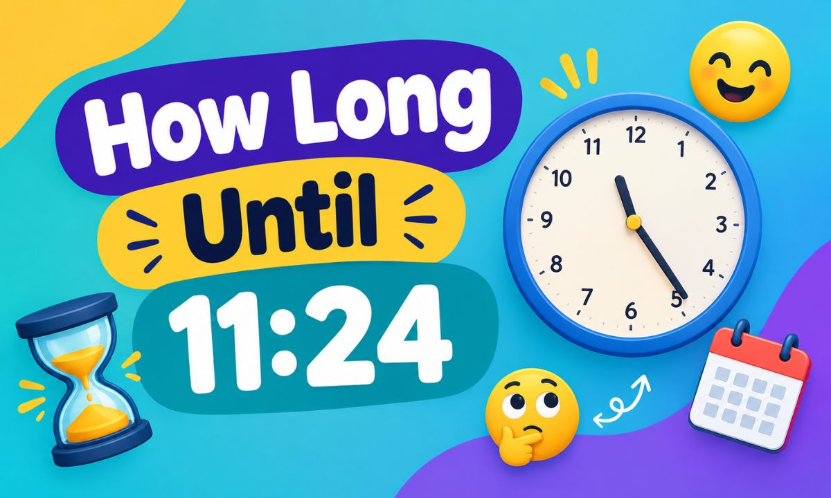 How Long Until 11:24? Countdown to 11:24 AM & PM