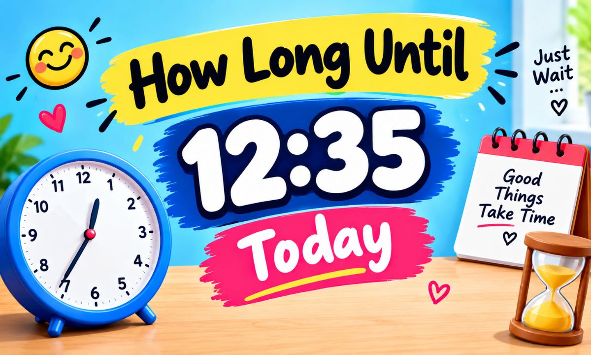 How Long Until 12:35 Today? Exact Countdown and Time Remaining