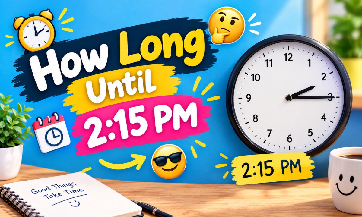 How Long Until 2:15 PM? Calculate the Exact Time Easily